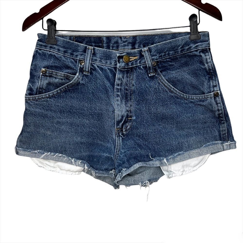 Vintage Wrangler Cut off Denim Short Shorts 100% Cotton Coastal Cowgirl